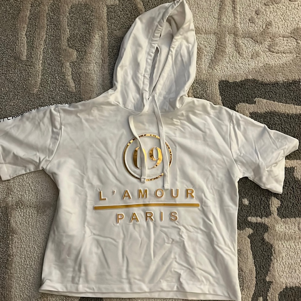 White hooded top